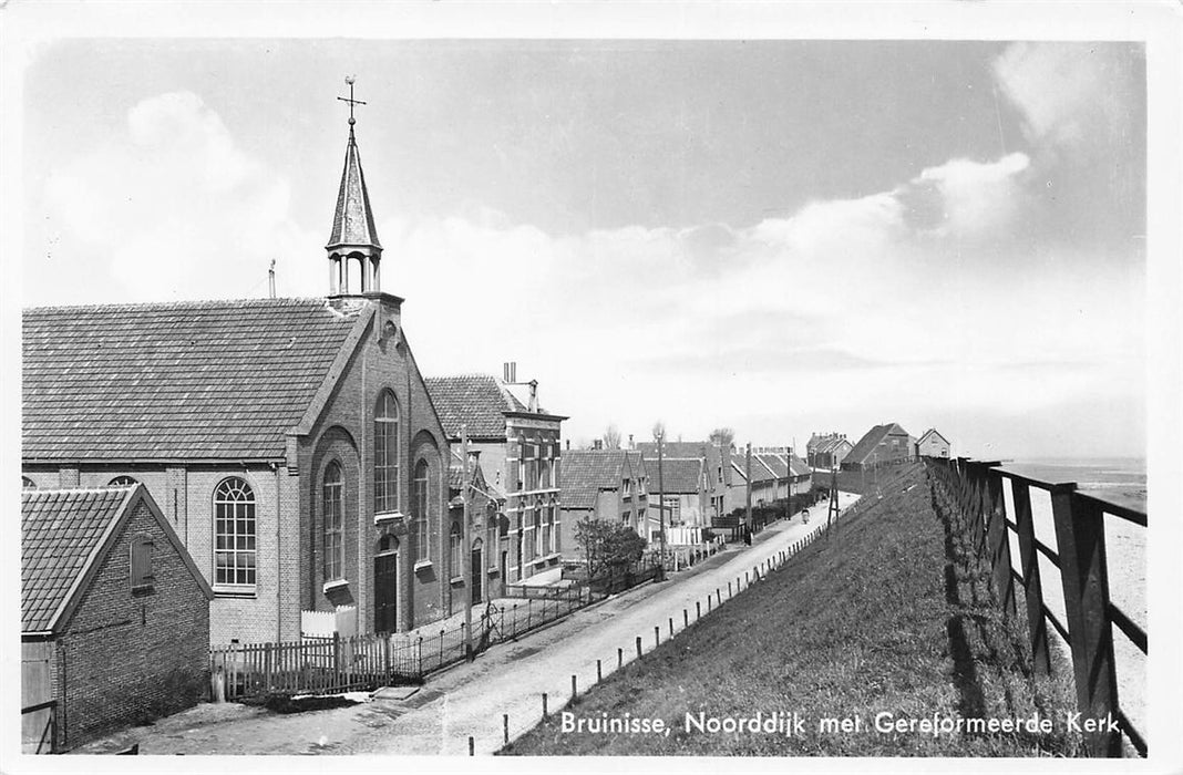 Bruinisse Noorddijk Met Gereformeerde Kerk