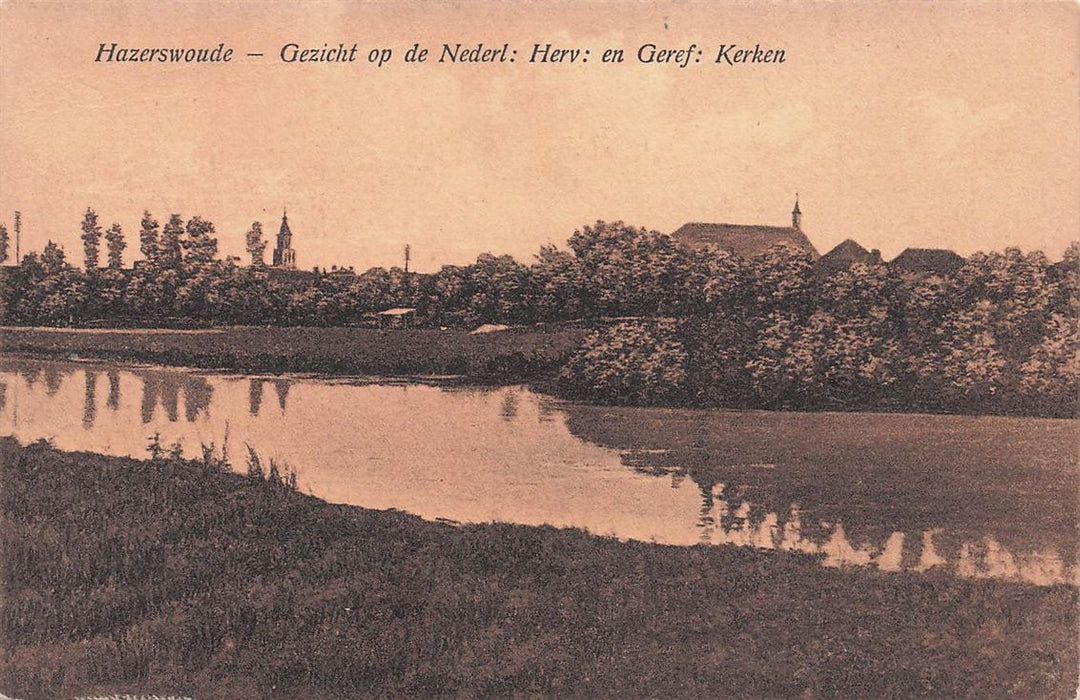 Hazerswoude Gezicht Op De Nederl Herv En Geref Kerken