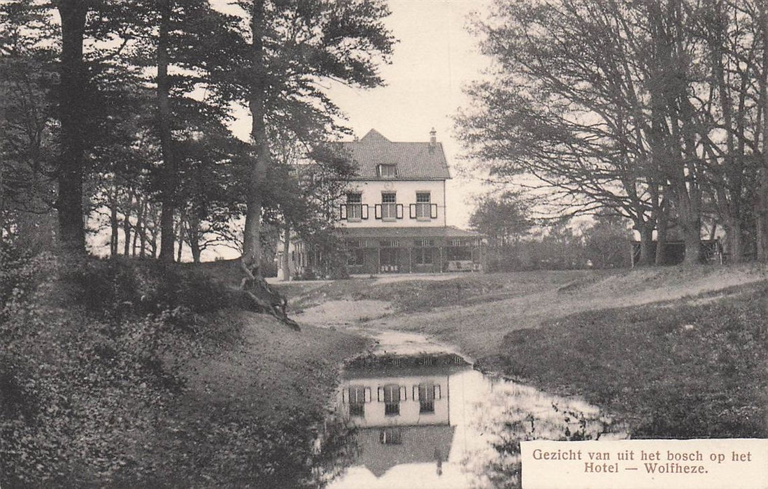 Gezicht Van Uit Het Bosch Op Het Hotel Wolfheze
