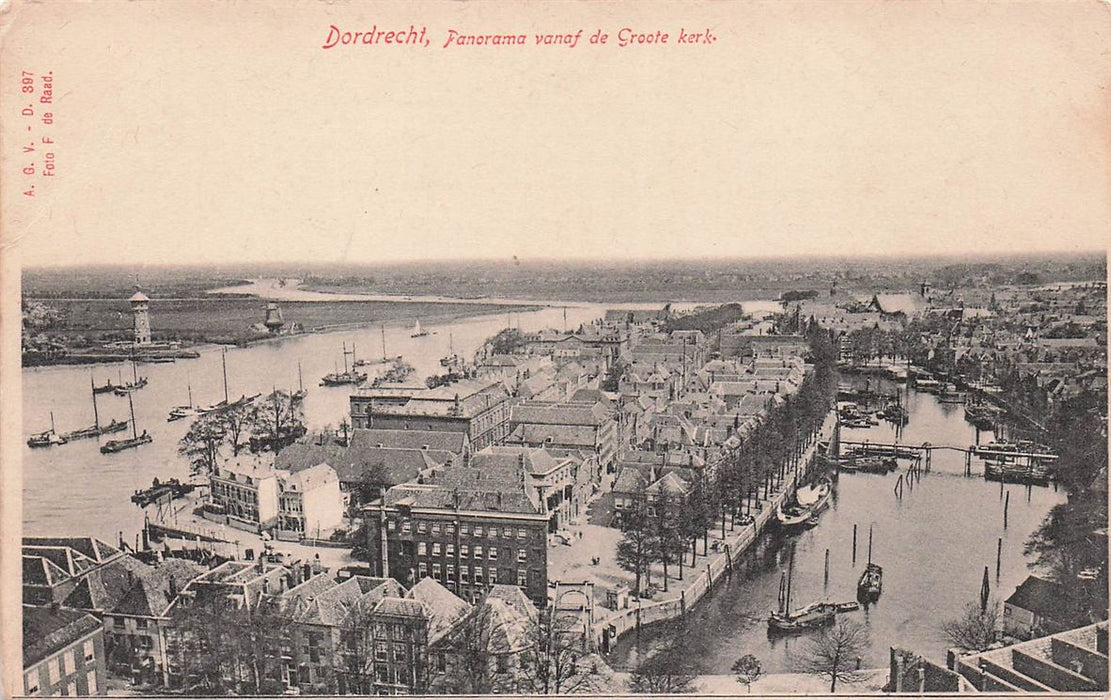 Dordrecht Panorama Vanaf De Groote Kerk