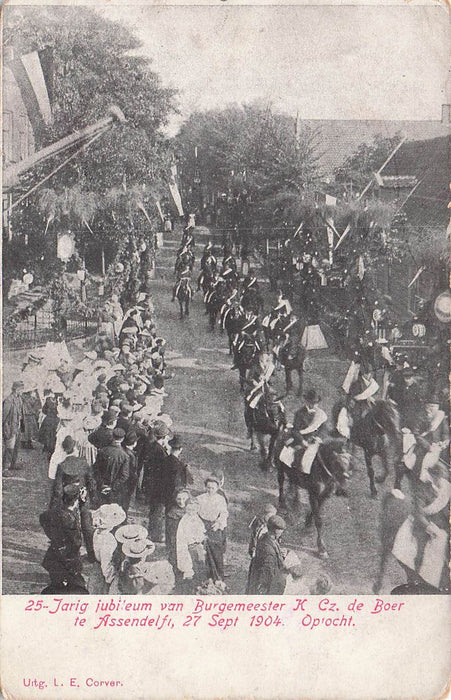 Assendelft 25-Jarig Jubileum van Burgemeester 1904