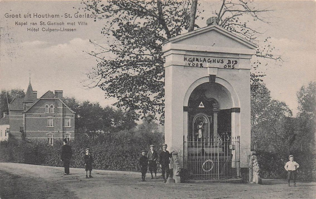 Groet Uit Houthem St Gerlach Kapel Van St Gerlach Met Villa Hotel Cuipers-Linssen