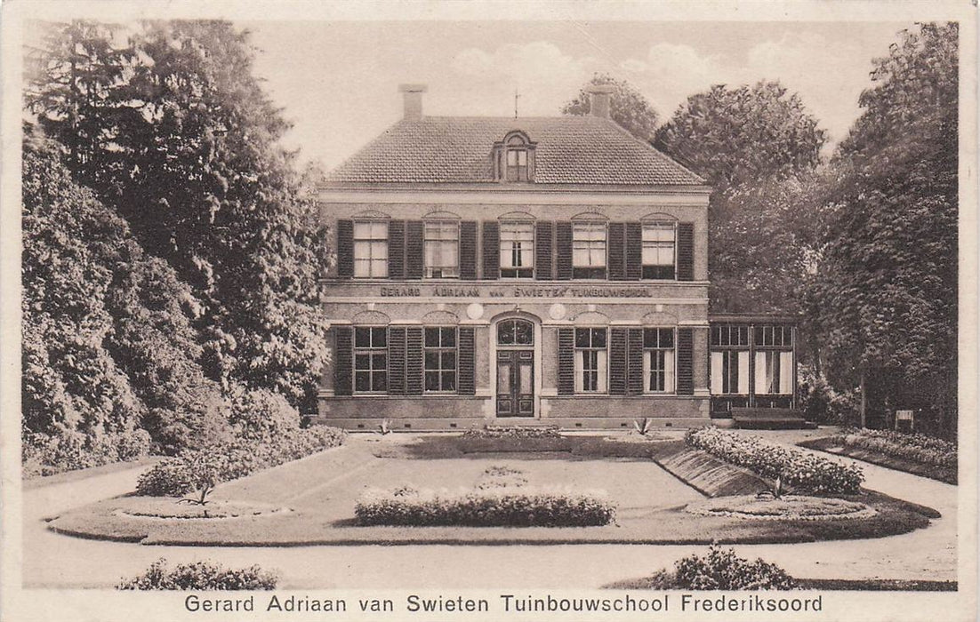 Frederiksoord Gerard Adriaan Van Swieten Tuinbouwschool