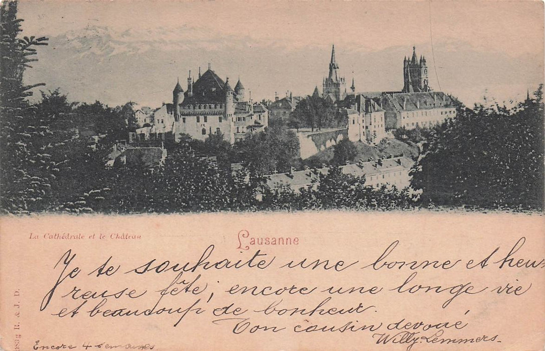 La Cathedrale Et Le Chateau Lausanne