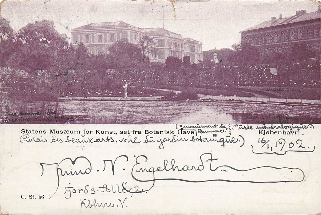 Kjobenhavn Statens Museum For Kunst Set Fra Botanisk Have