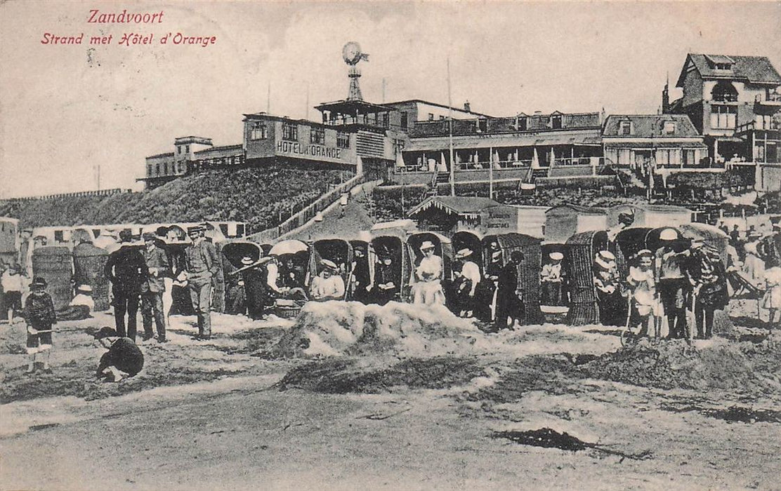 Zandvoort Strand Met Hotel D'Orange