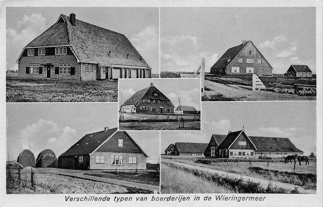 Verschillende Typen Van Boerderijen In De Wieringermeer