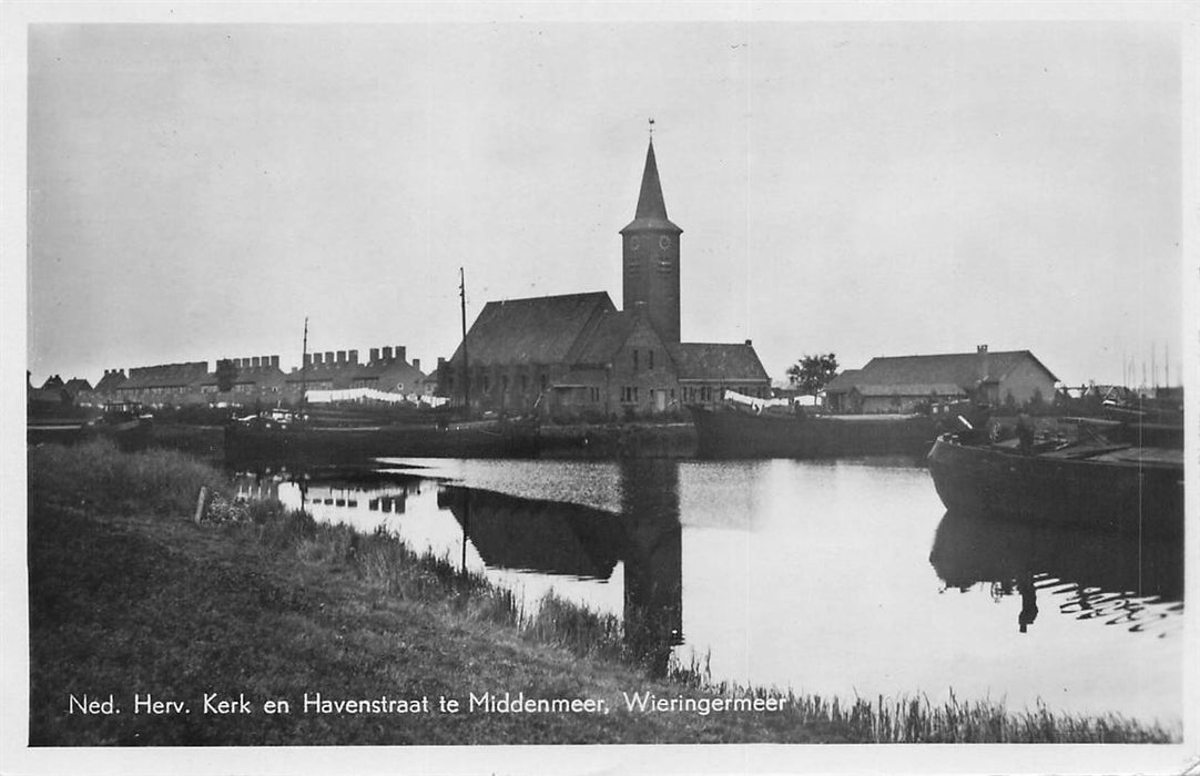 Middenmeer Wieringermeer Ned Herv Kerk en Havenstraat