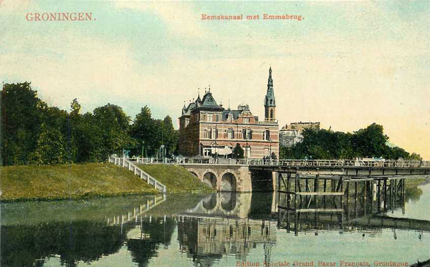 Groningen Eemskanaal met Emmabrug