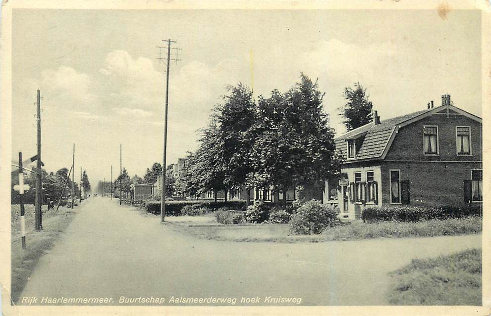 Rijk Haarlemmermeer Buurtschap Aalsmeerderweg hoek Kruisweg