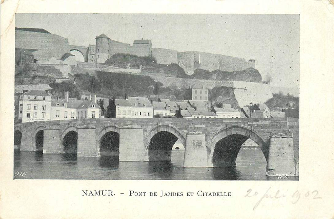 Namur Pont de Jambes et Citadelle