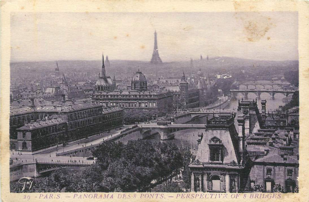 Paris Panorama des s. Ponts