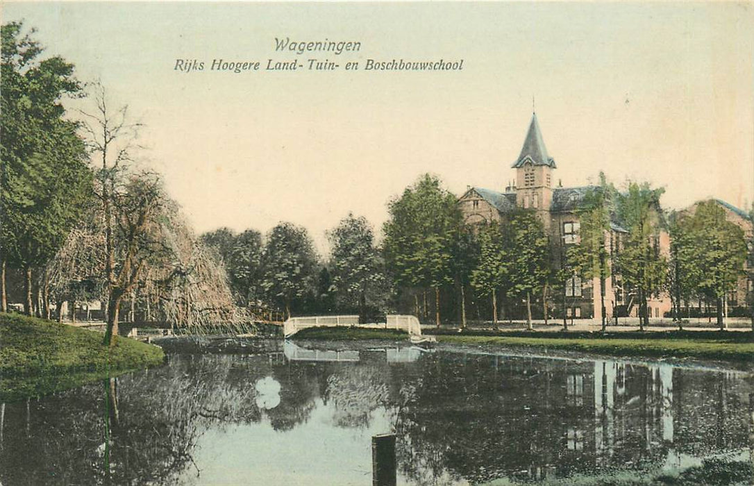 Wageningen Rijks Hoogere Land tuin en Boschbouwschool