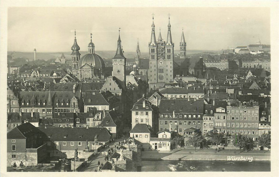 Würzburg  Blick von der Festung Marienberg