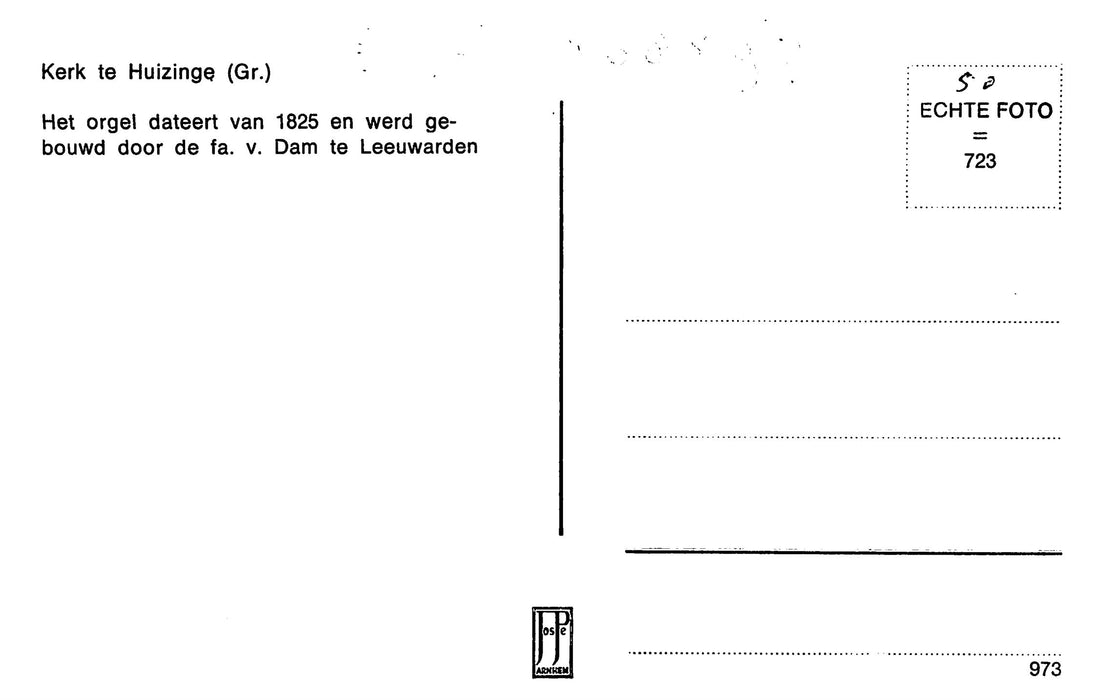 Huizinge GR Het Orgel