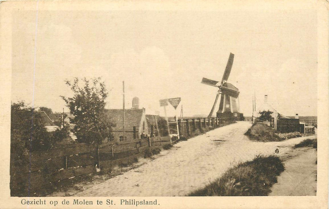 St Philipsland Gezicht op de Molen