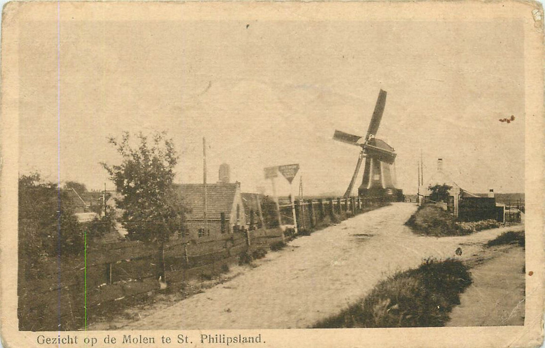 St Philipsland Gezicht op de Molen