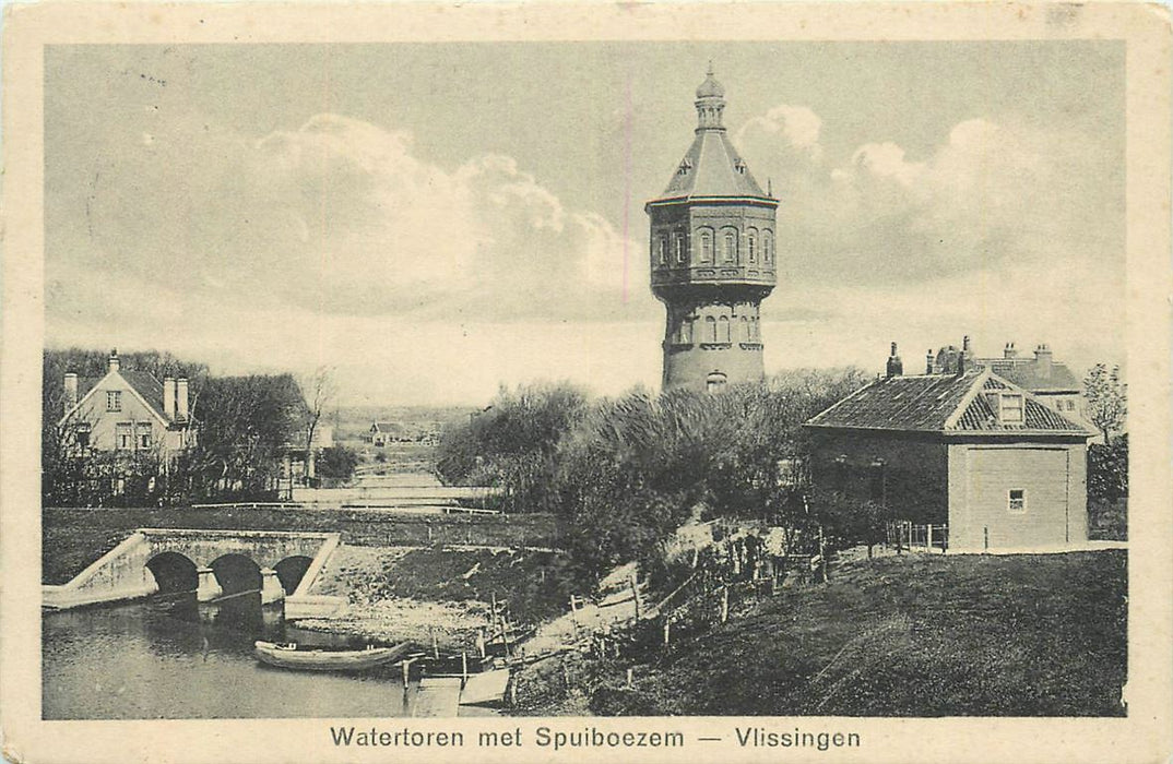 Vlissingen  Watertoren met Spuiboezem