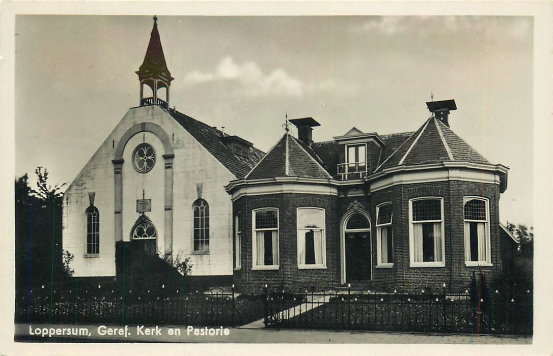 Loppersum Geref Kerk en Pastorie