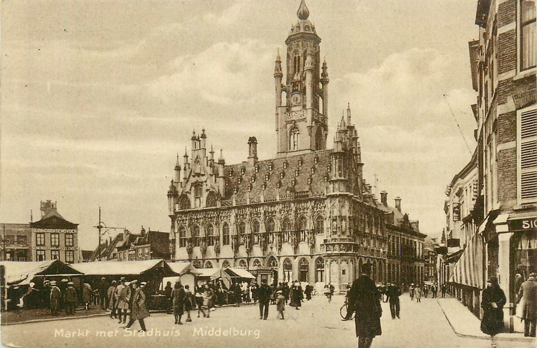 Middelburg Markt met Stadhuis