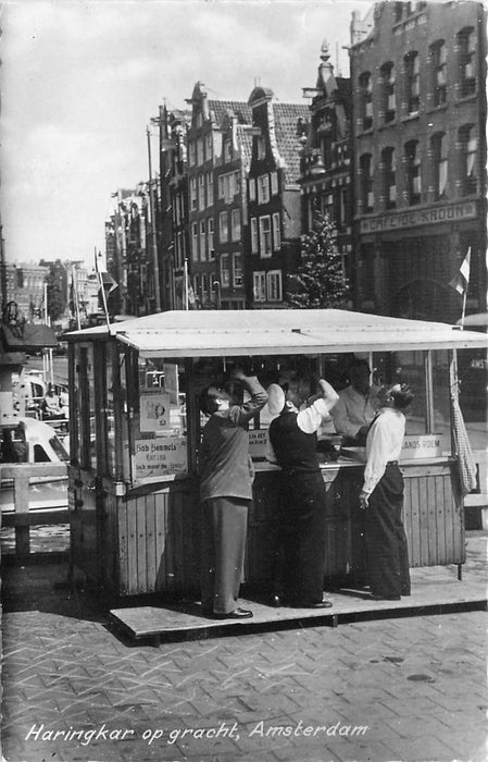 Amsterdam Haringkar op de Gracht