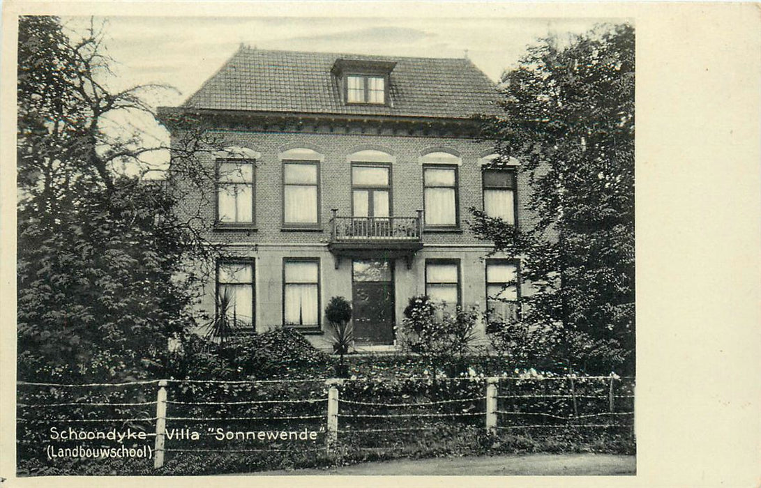 Schoondijke Landbouwschool Villa Sonnewende