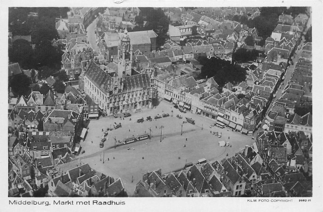 Middelburg Markt met Raadhuis