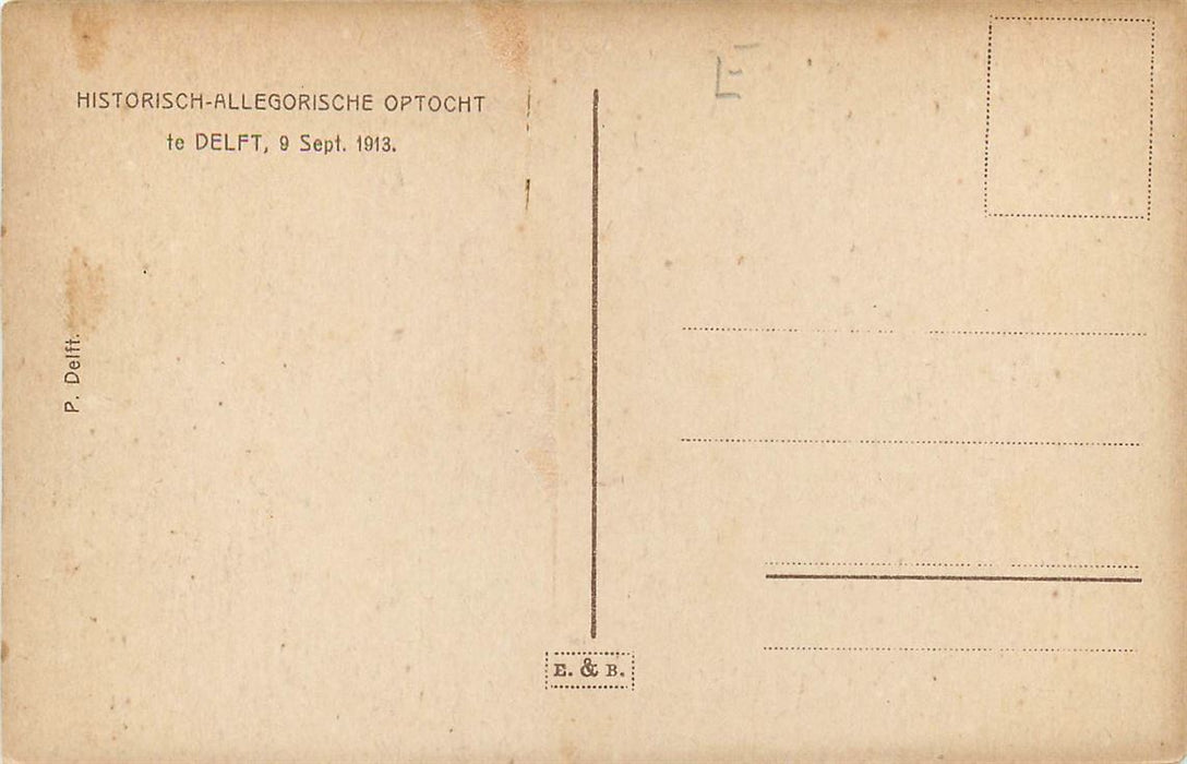 Delft Historisch Allegorische Optocht 1913