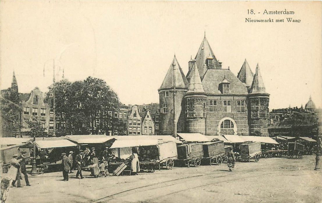 Amsterdam Nieuwmarkt met Waag