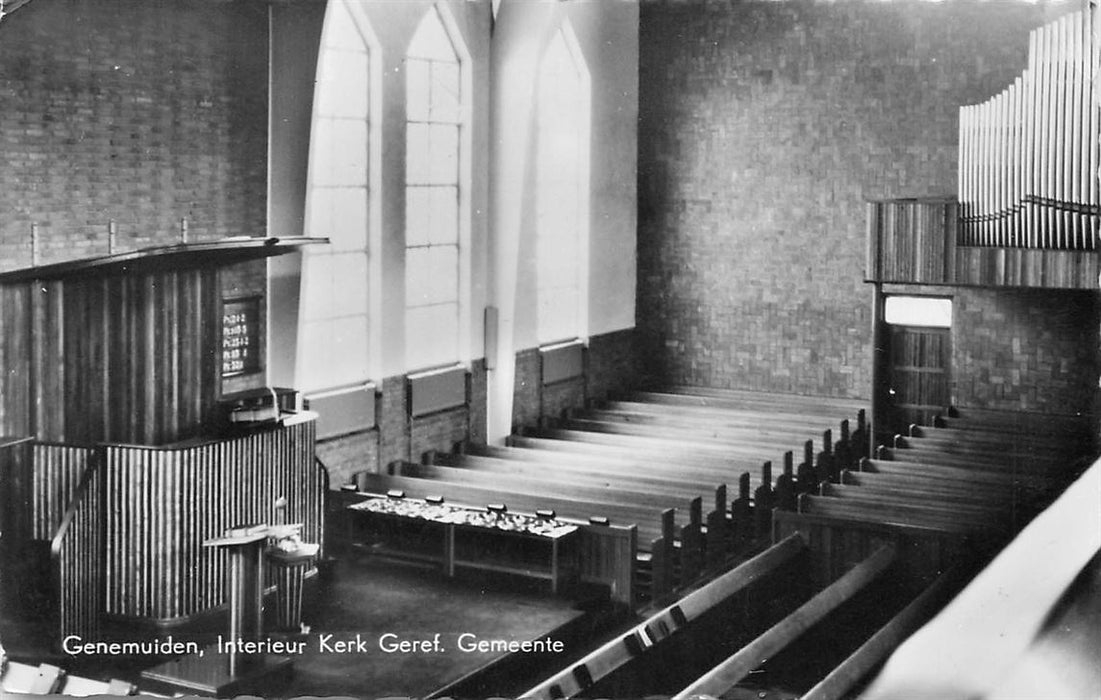 Genemuiden Interieur Kerk Geref Gemeente