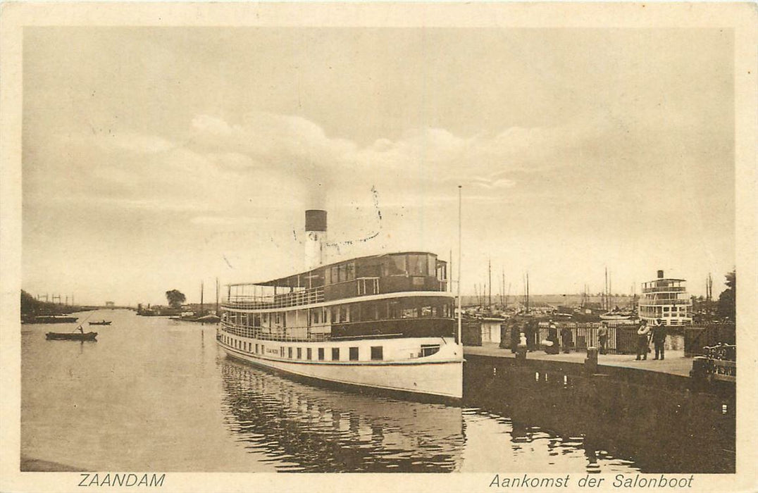 Zaandam Aankomst der Salonboot