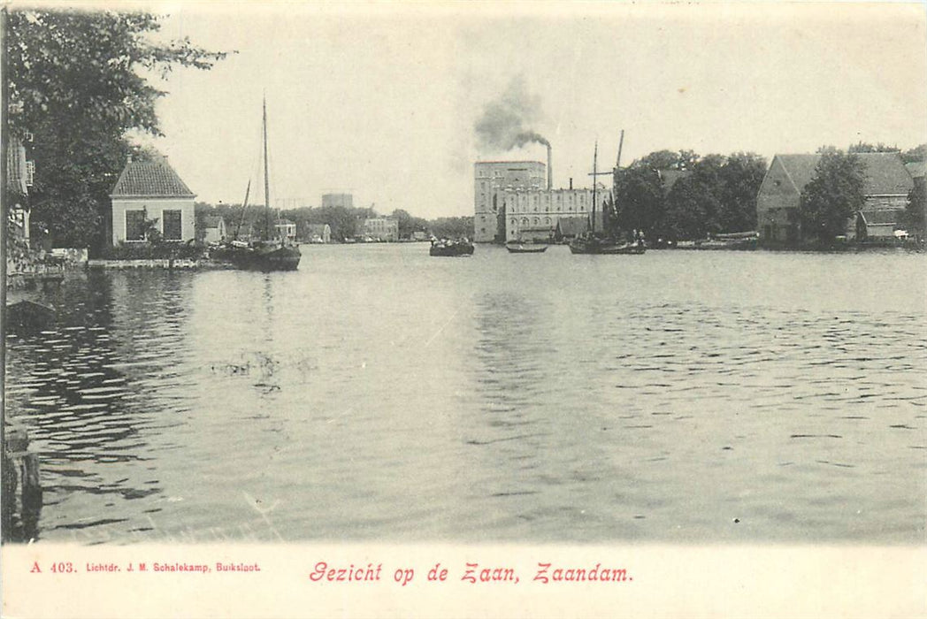 Zaandam Gezicht op de Zaan