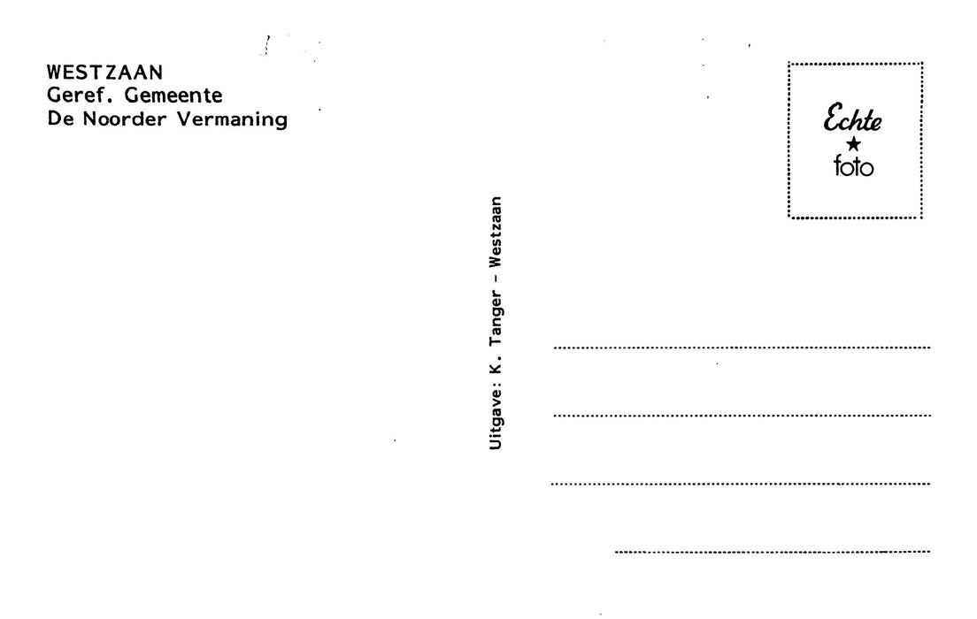 Westzaan De Noorder Vermaning