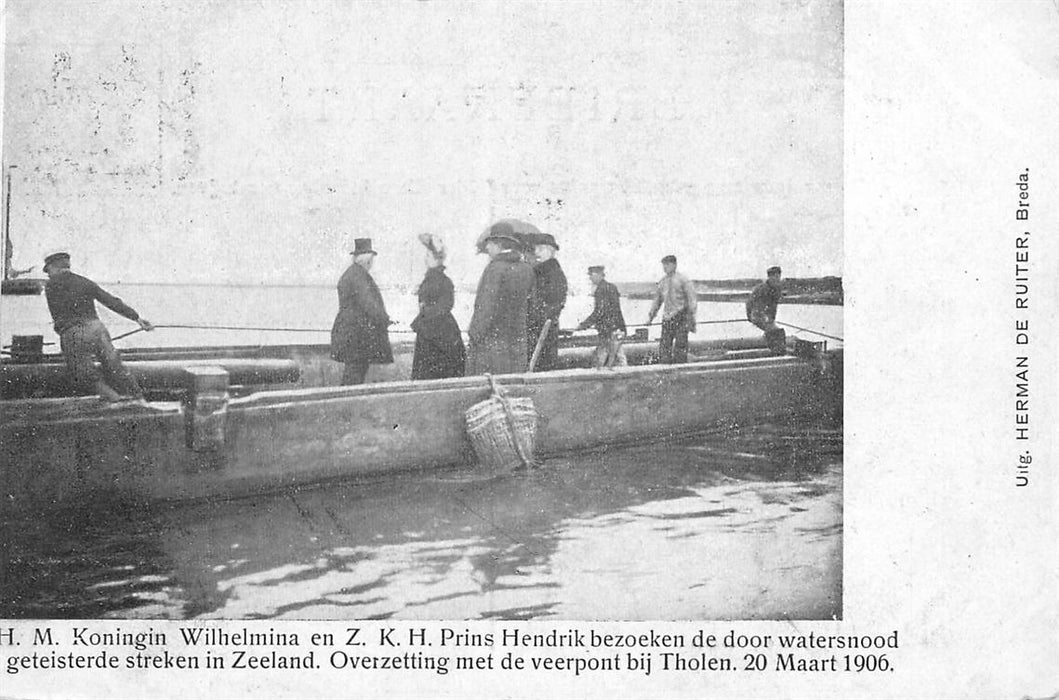 Tholen Overzetting Veerpont 1906