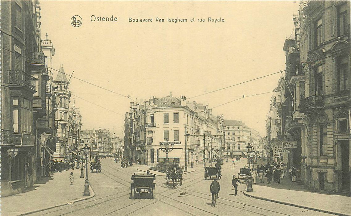 Ostende Boulevard Van Iseghem et Rue Royale