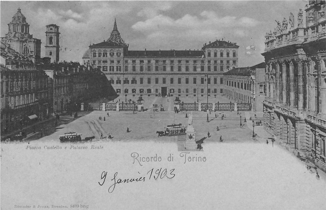Torino Piazza Castello e Palazzo Reale