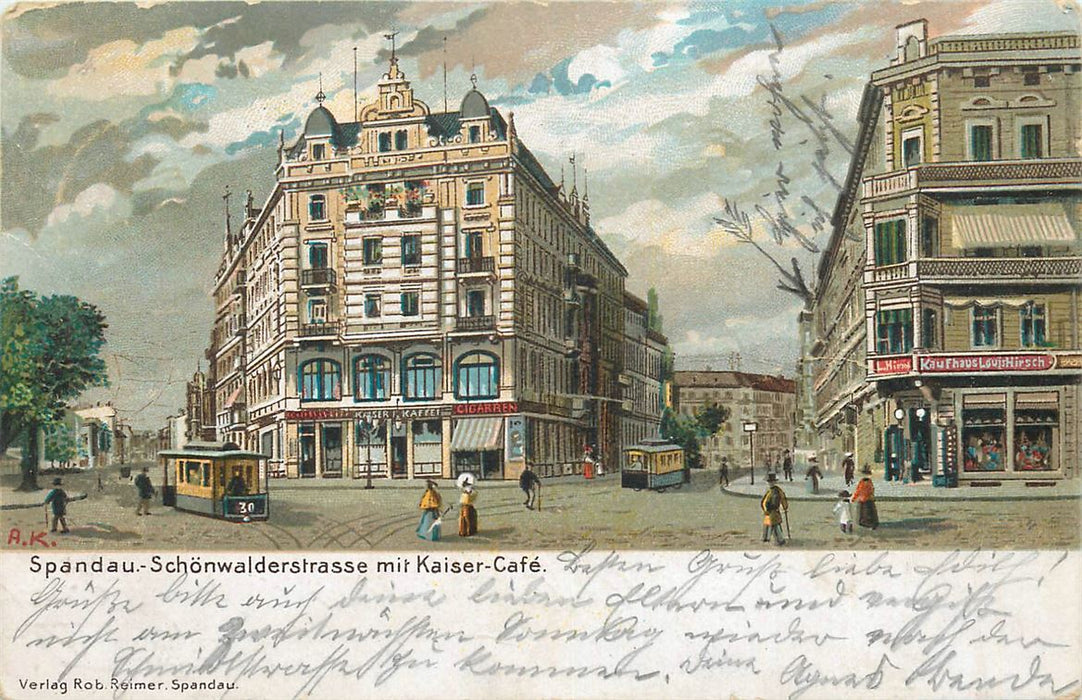 Berlin Spandau Schonwalderstrasse Kaiser Cafe