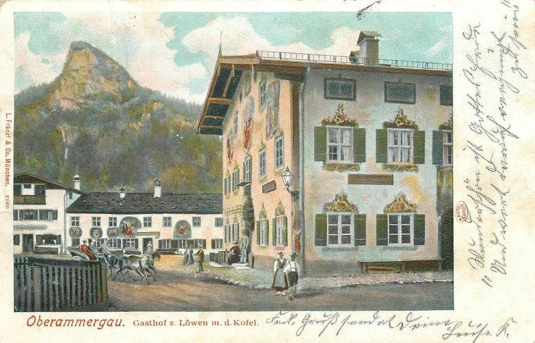 Oberammergau Gasthof z Lowen m d Kofel