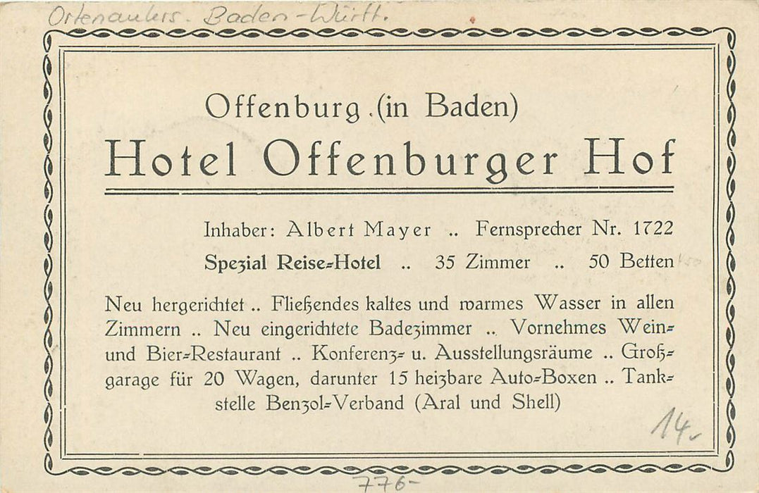 Offenburg i B Hotel Offenburger Hof