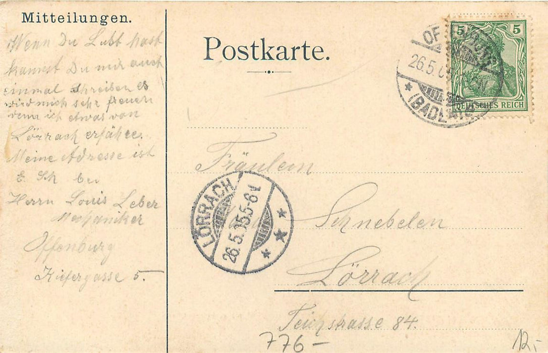 Offenburg i B Markt und Hauptstrasse