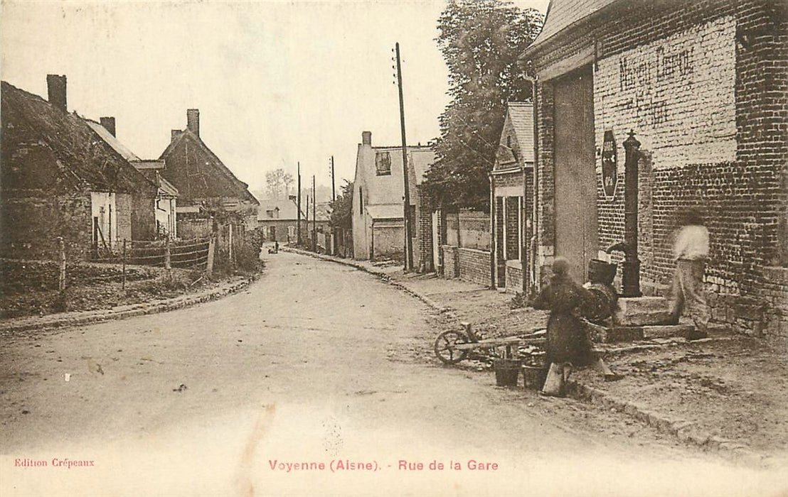 Voyenne (Aisne) Rue de la Gare