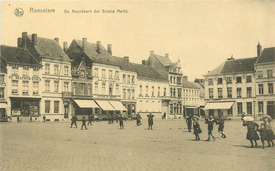 Roeselare De Noordkant der Groote Markt