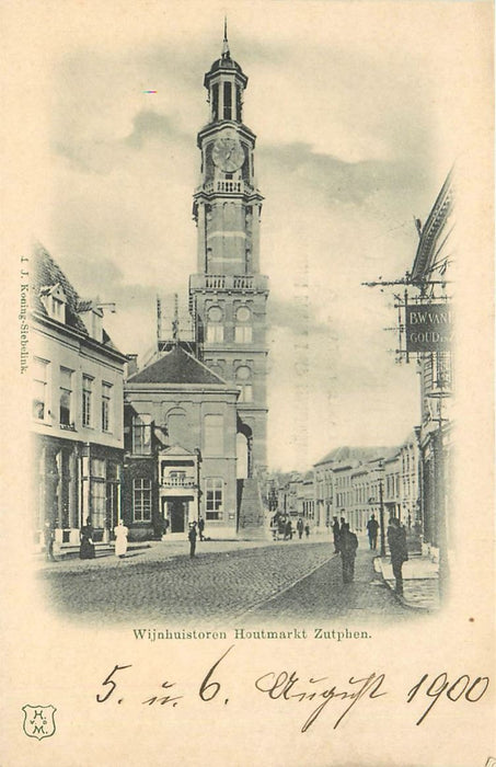 Zutphen Wijnhuistoren Houtmarkt