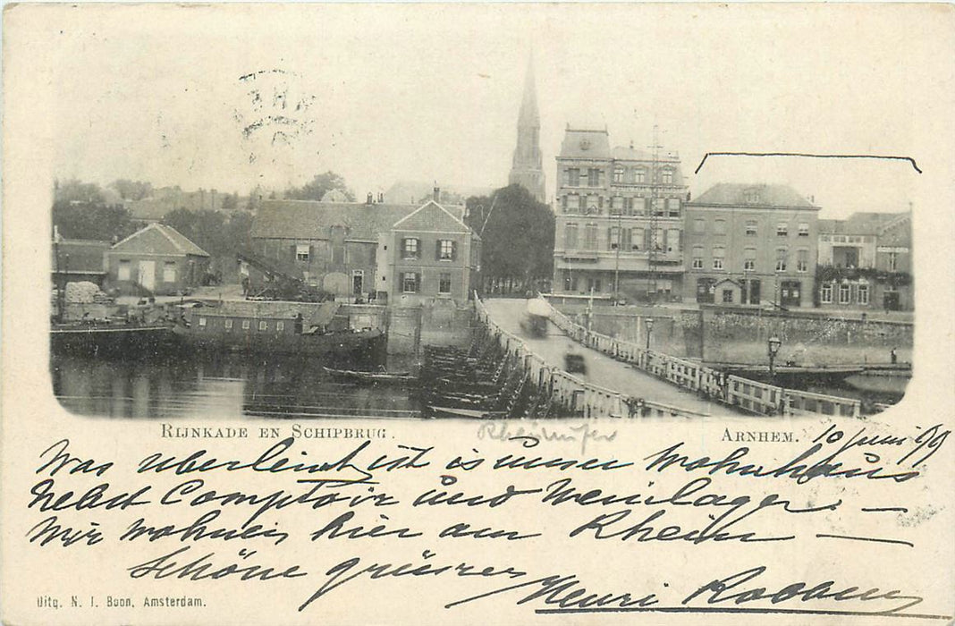 Arnhem Rijnkade Schipbrug