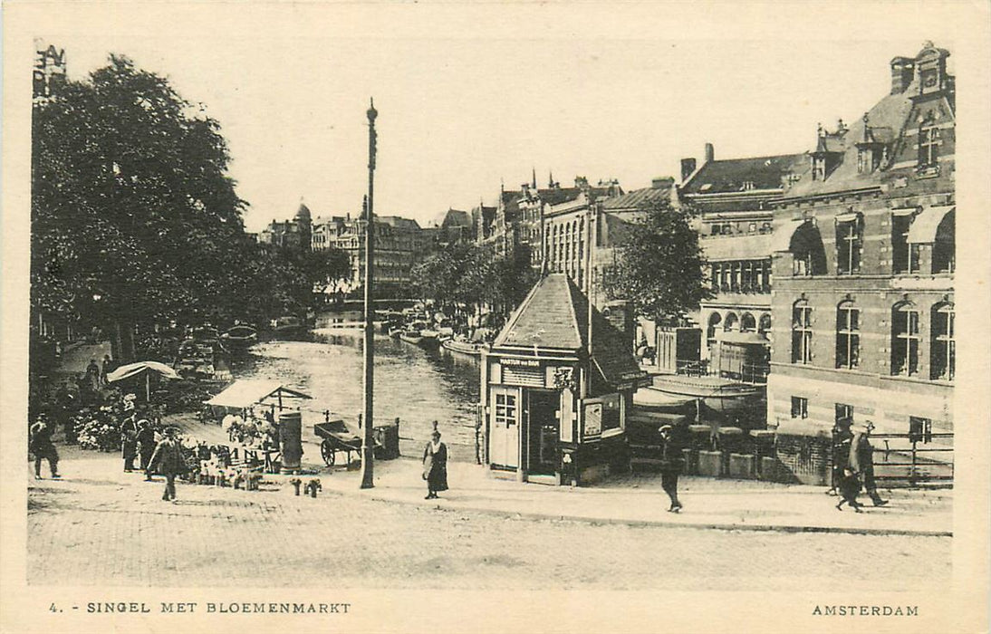 Amsterdam Singel met Bloemenmarkt