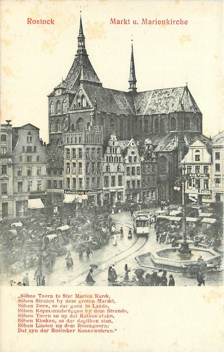 Rostock Markt u Marienkirche