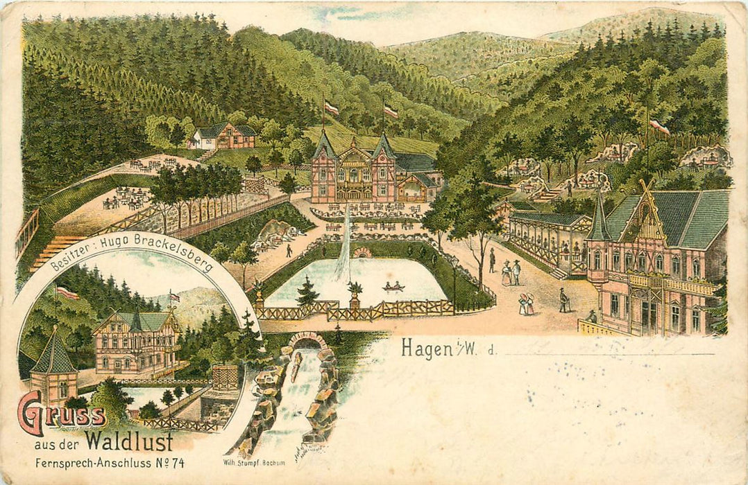 Hagen i W Gruss aus der Waldlust