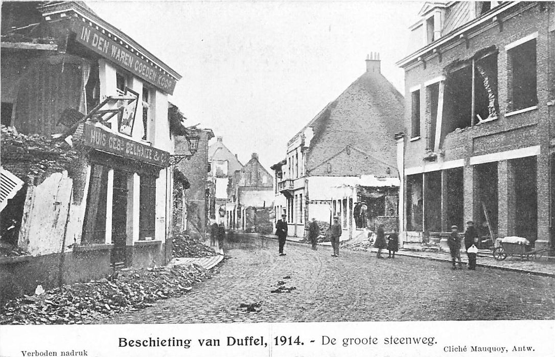 Duffel Beschieting 1914
