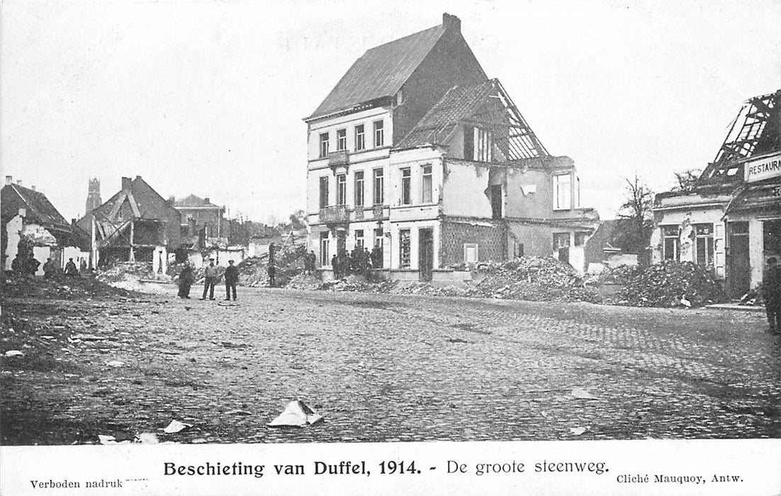 Duffel Beschieting 1914