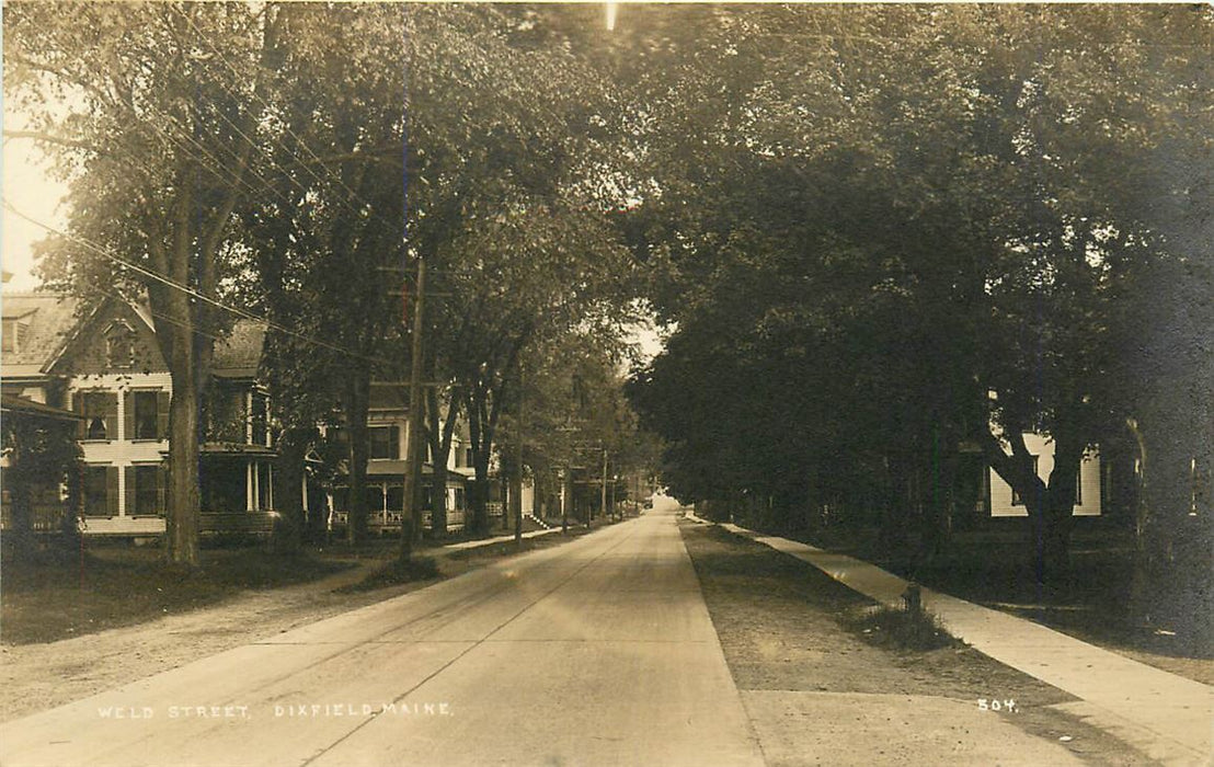 Dikfield Maine Weld Street